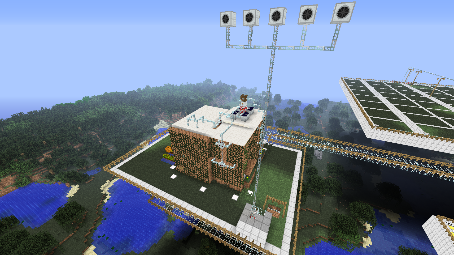 Back overview of passive house